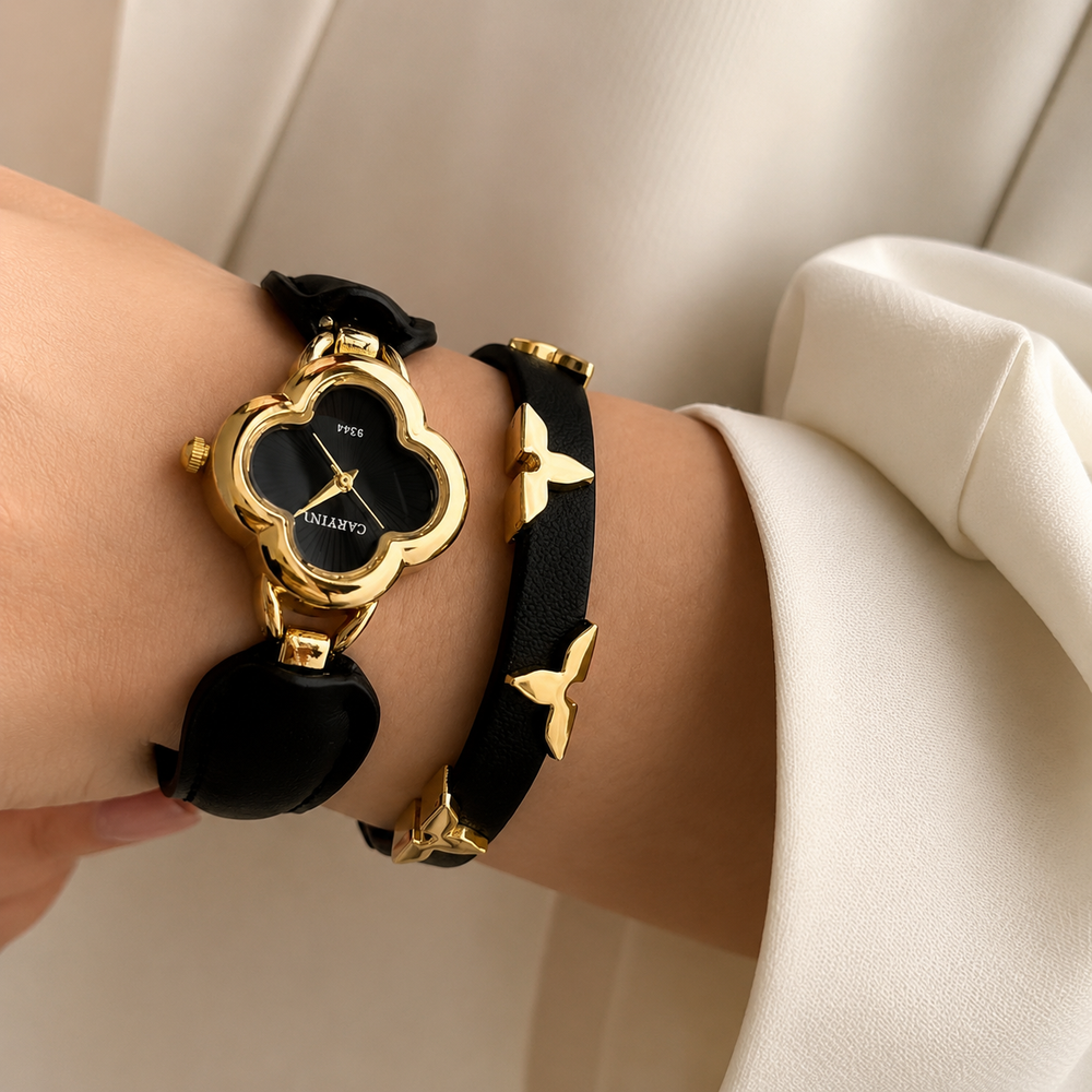Leather grace watch