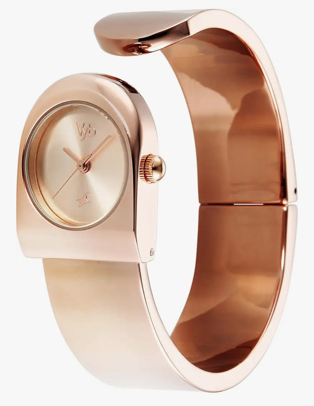 Rose gold bracelet quartz watch