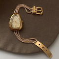 Geometric buckle quartz watch