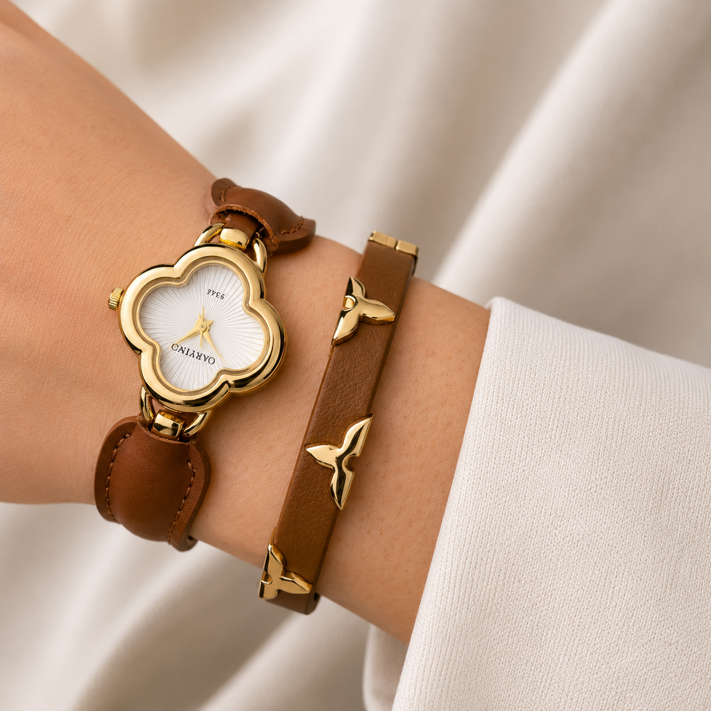Leather grace watch