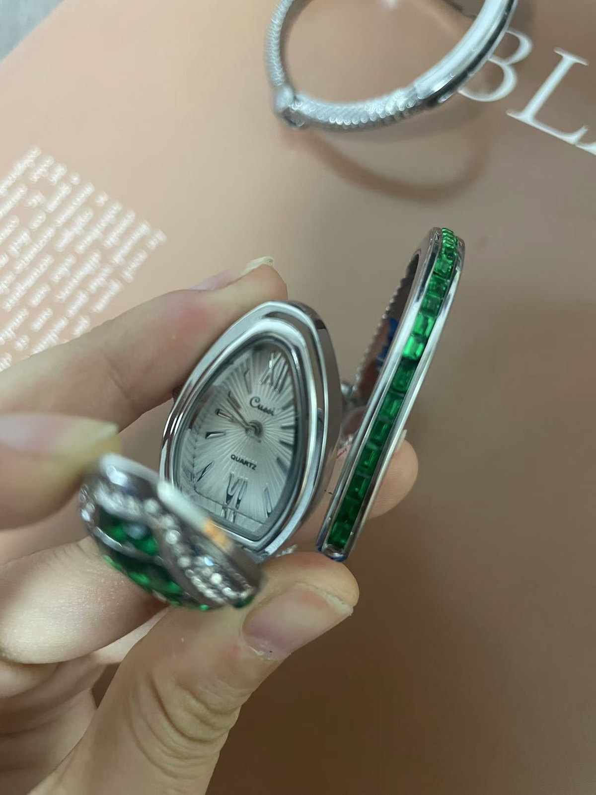 Snake hidden quartz watch