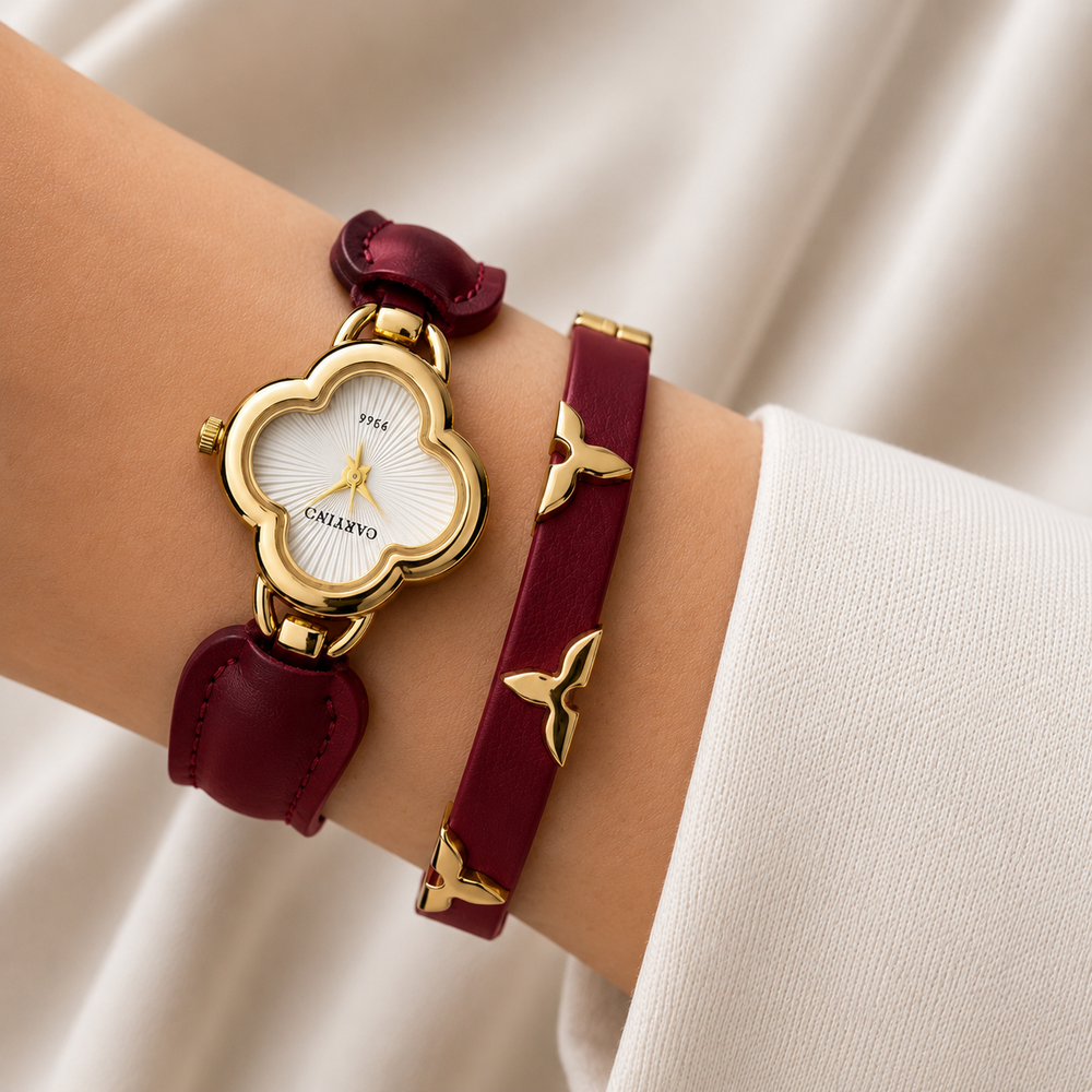 Leather grace watch