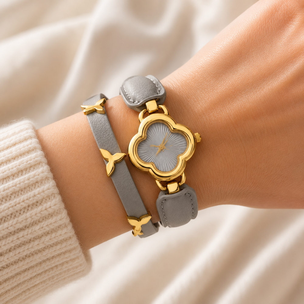 Leather grace watch