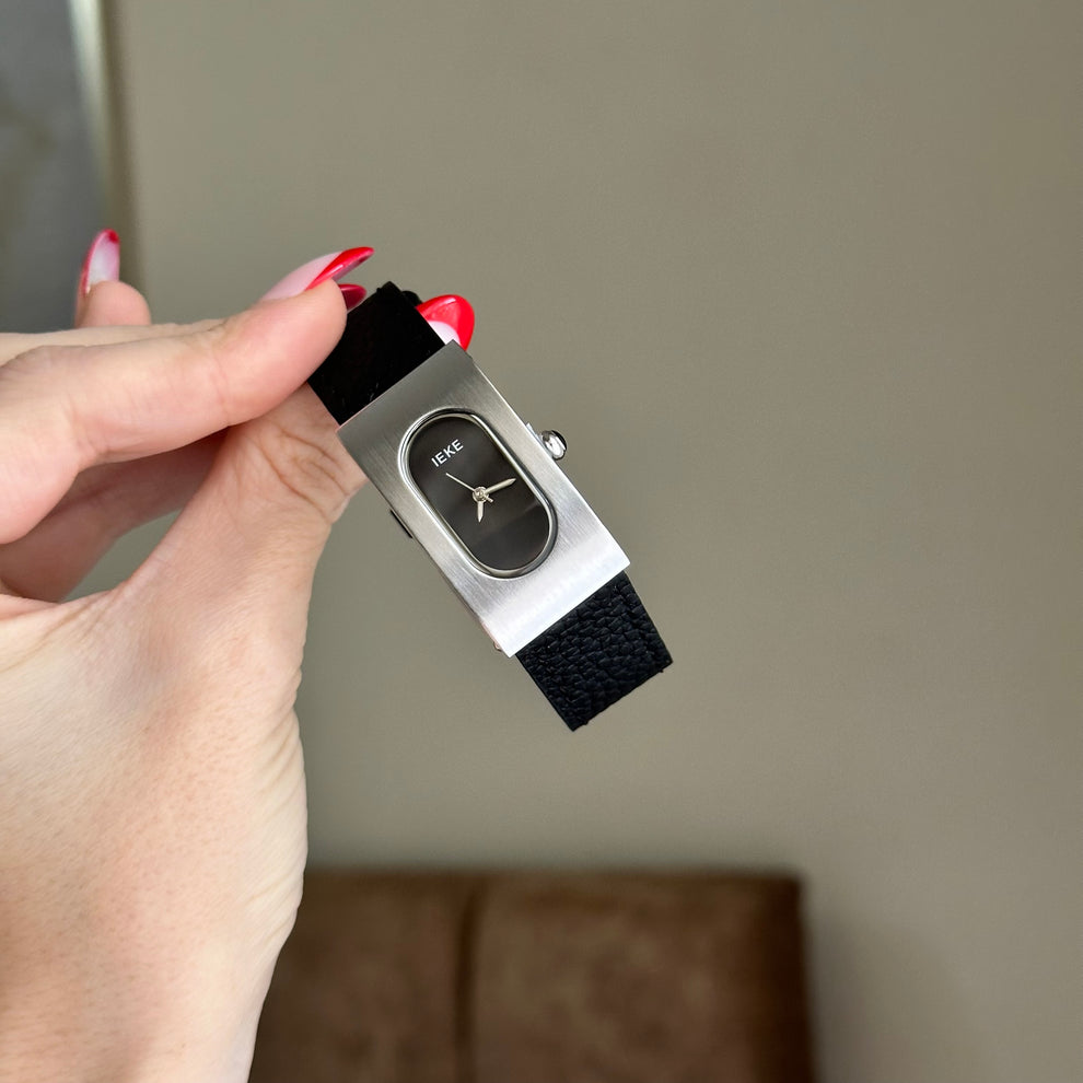IEKE Future leather strap watch