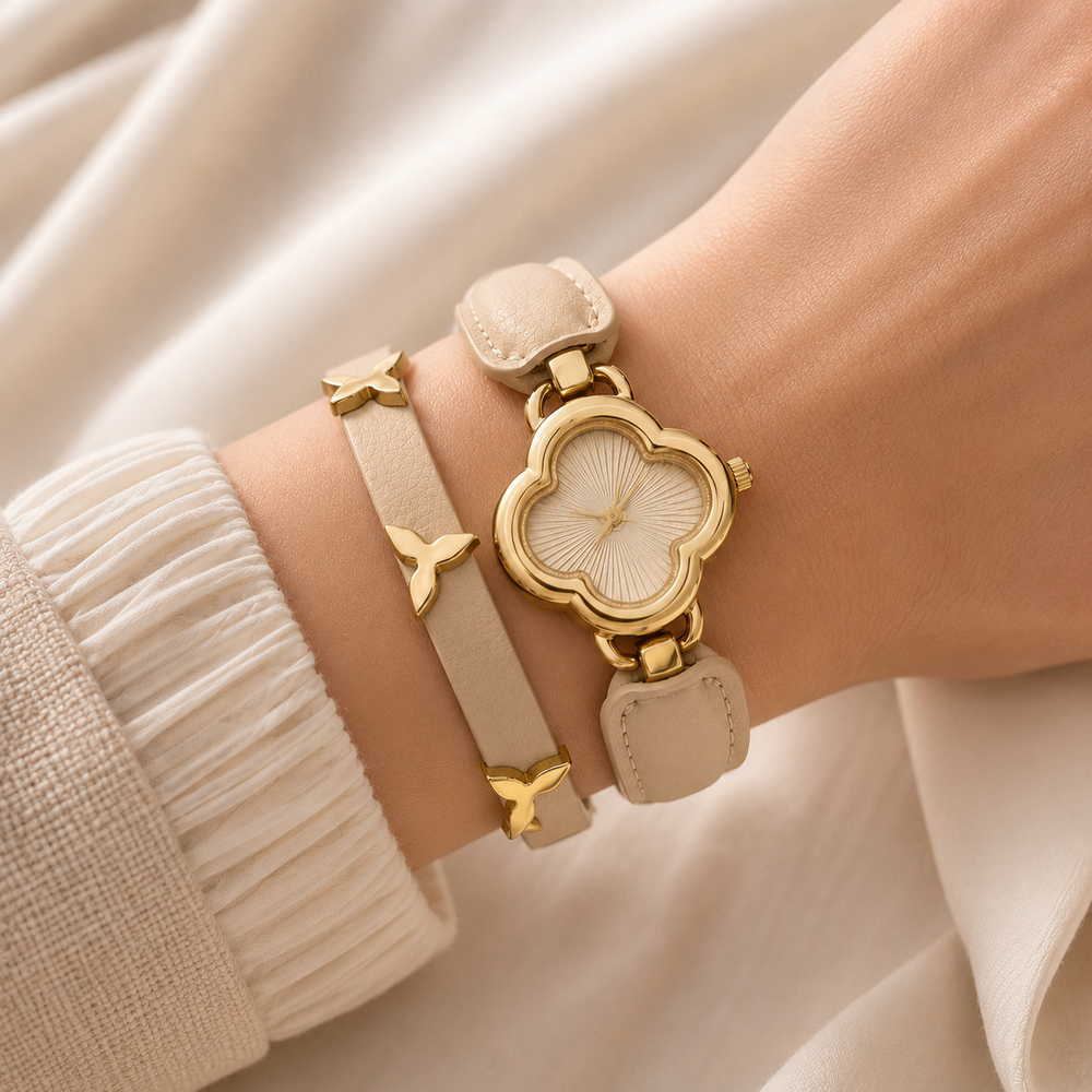 Leather grace watch