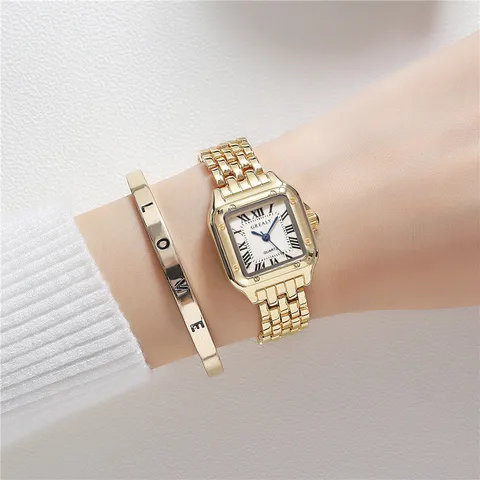 Love Geometric alloy watch