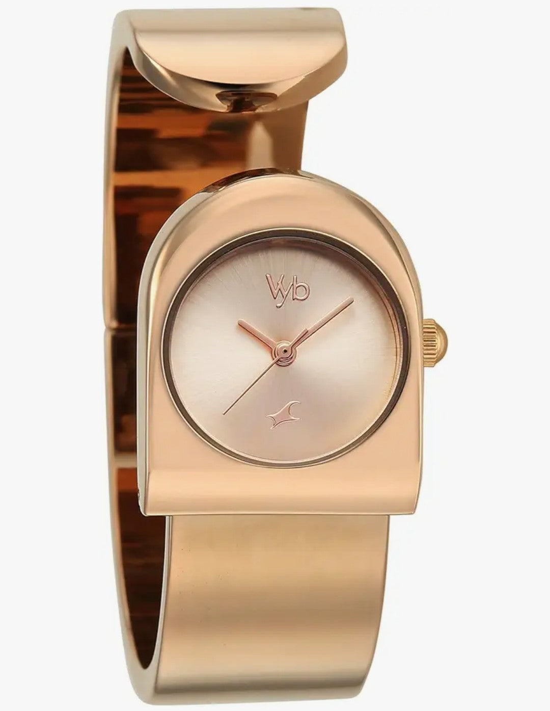 Rose gold bracelet quartz watch